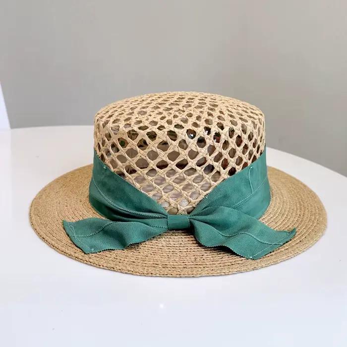 Chapeaux de paille de bateau de styliste