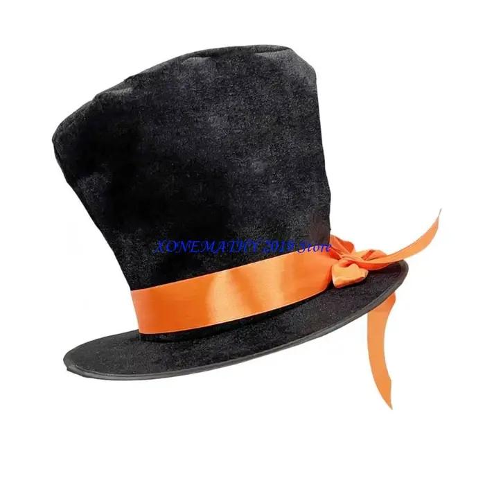 Chapeau seau avec ceinture en ruban mandarine F42F