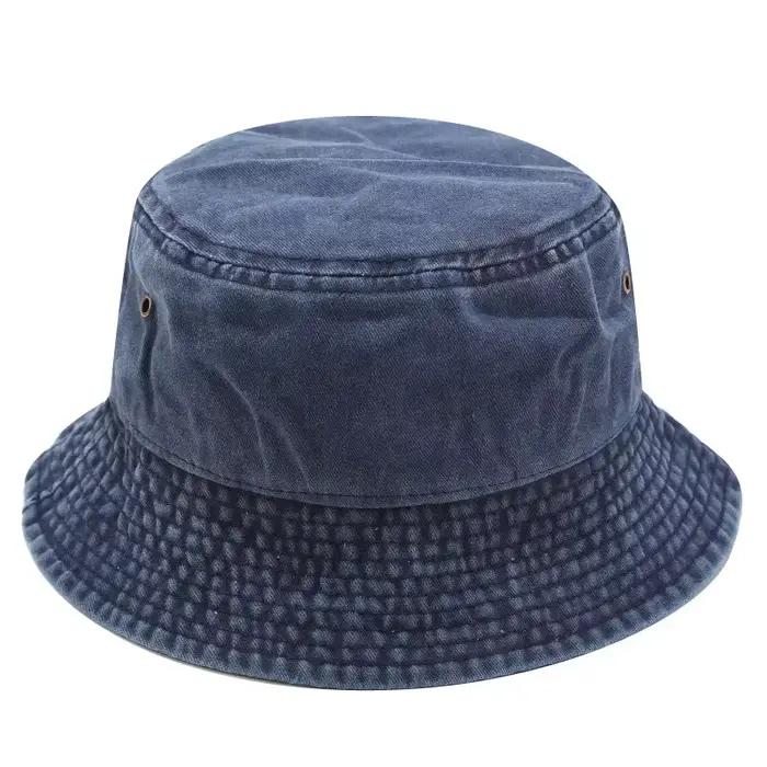 Nouveau Chapeau Bob en Jean Vintage 2025 pour Hommes et Femmes – Style Panama Lavé Tendance Hip Hop pour l'Extérieur