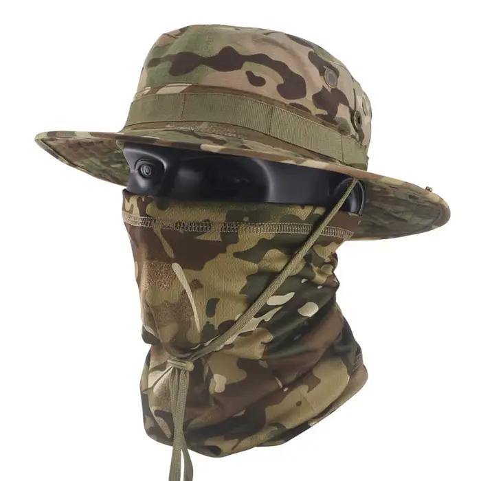 TemuCamouflage Ensemble de chapeaux tactiques de type Boonie pour homme