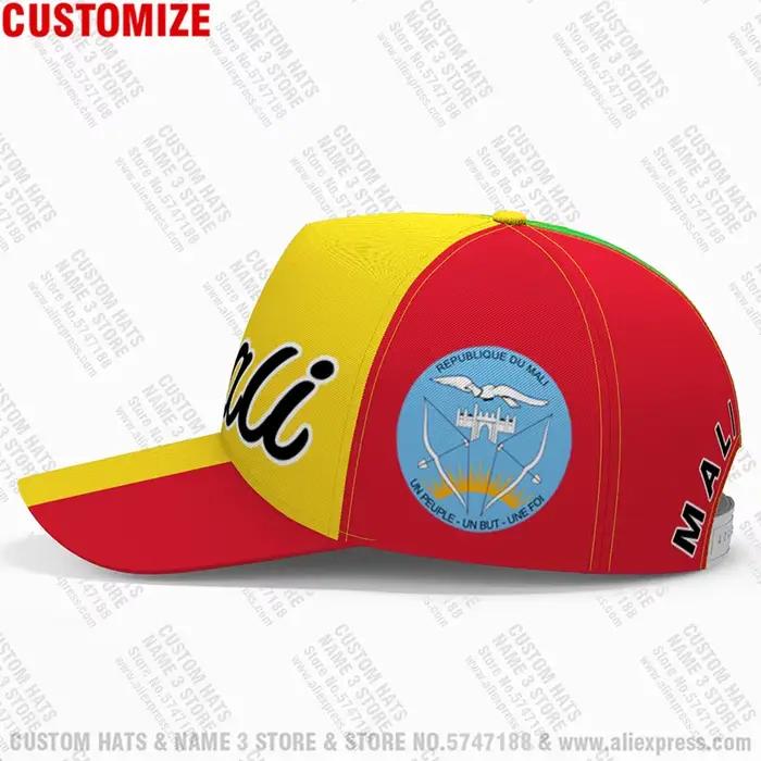 Casquette de baseball malienne avec nom et logo de l'équipe
