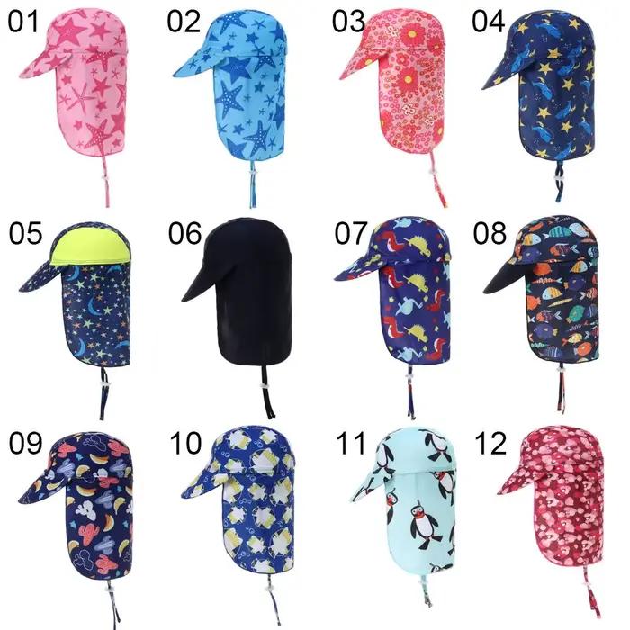 Chapeau de protection solaire réglable pour enfants chapeau de plein air chapeau de plage chapeau de voyage chapeau de soleil chapeau unisexe chapeau pour garçons et filles chapeau de dessin animé chapeau résistant à l'eau chapeau anti-UV