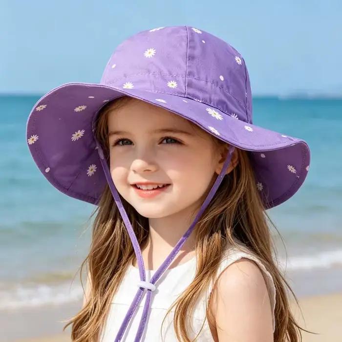 Chapeaux d'été imprimés pour filles 2026 – Chapeau de soleil pour enfants