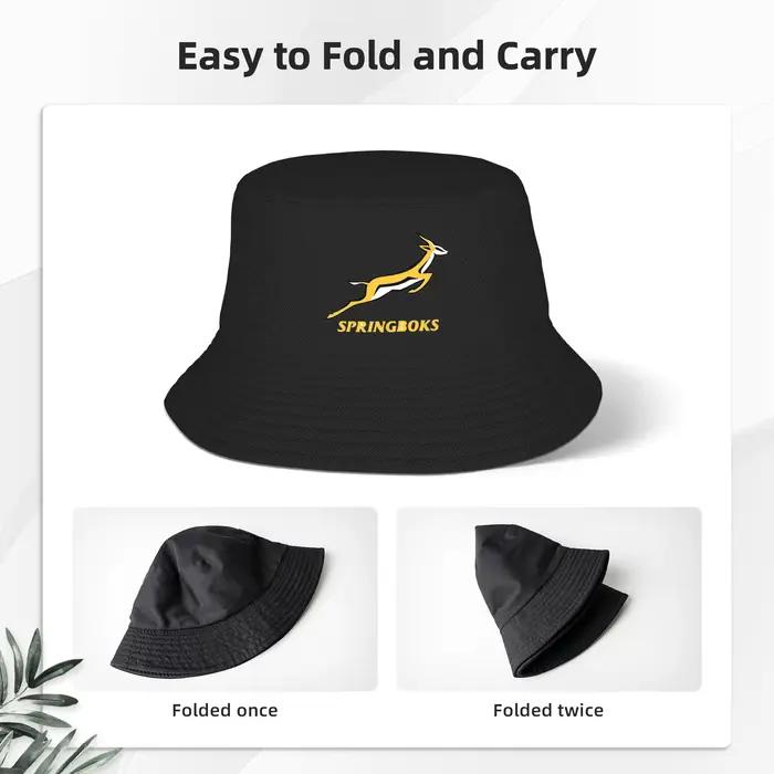 Springbok seau chapeau Panama Bob chapeaux en plein air Hip Hop réversible pour l'été plage pêche unisexe pêcheur casquettes