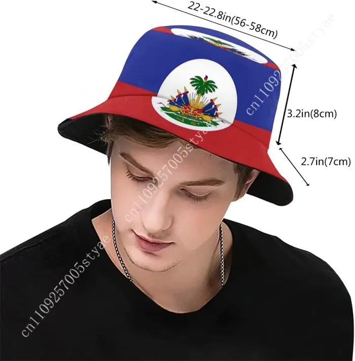 Chapeau Seau Drapeau Haïtien Unisexe Polyvalent Pour Hommes Femmes Occasions Spéciales Activités Plein Air