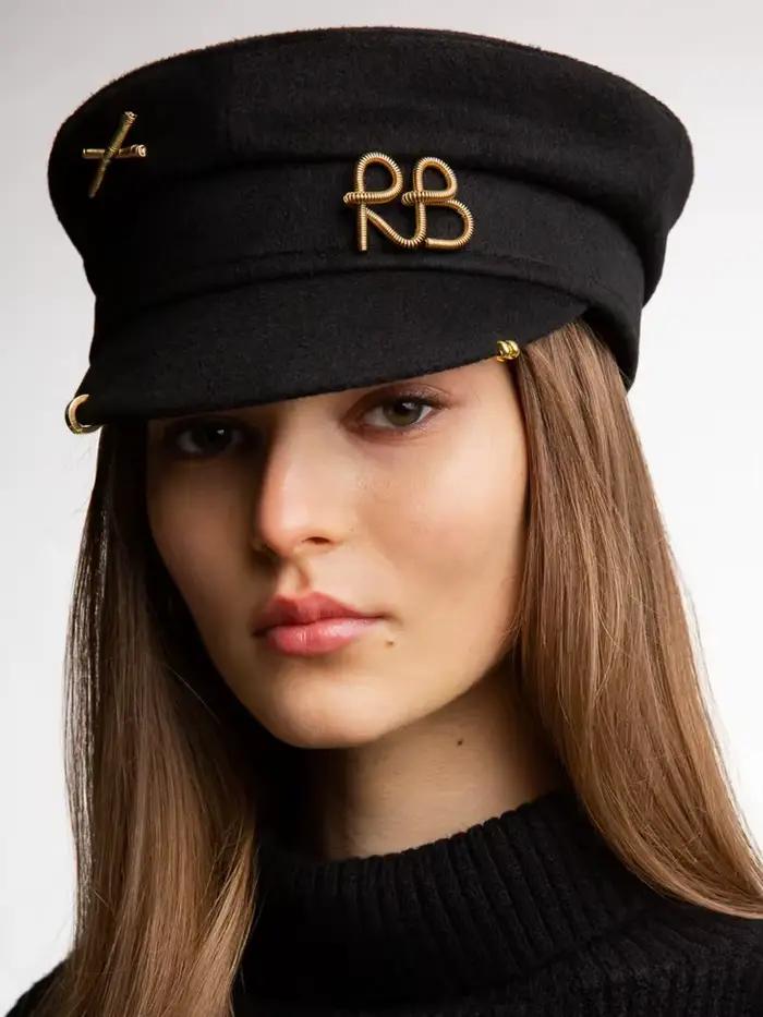 Casquette plate rétro britannique pour femmes