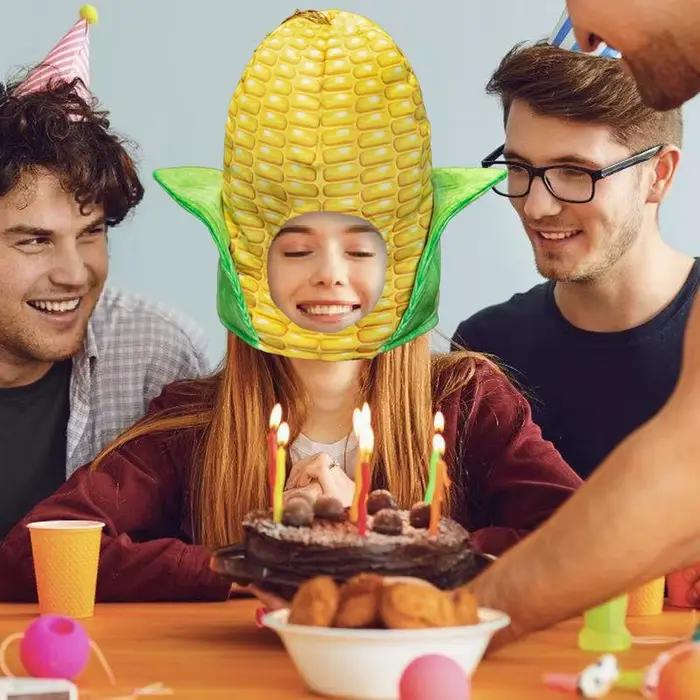 Costume de chapeau de maïs créatif pour adultes