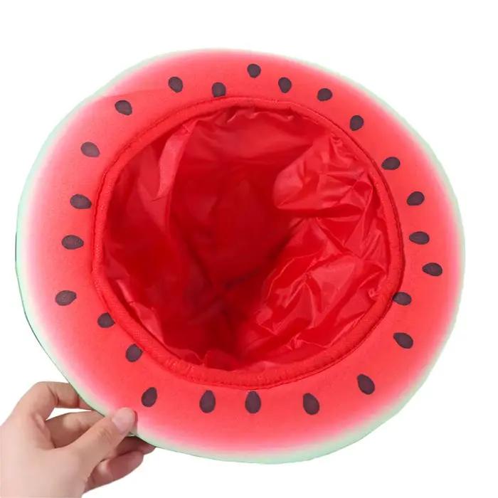 Chapeau de soleil créatif en forme de pastèque