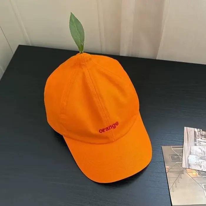 Casquettes de baseball orange tendance pour l'été