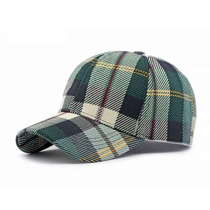 Casquette de baseball pied-de-poule vintage protection solaire polyester pour homme et femme quatre saisons sport occassions spéciales