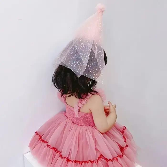 Chapeau d'anniversaire de princesse pour enfants