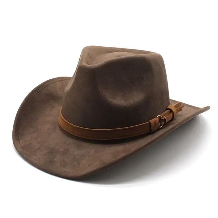 Chapeau de cowgirl en feutre pour hommes et femmes