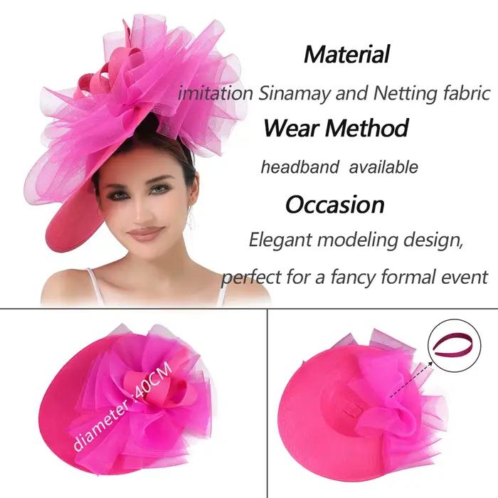 Grand chapeau derby généreux pour femme