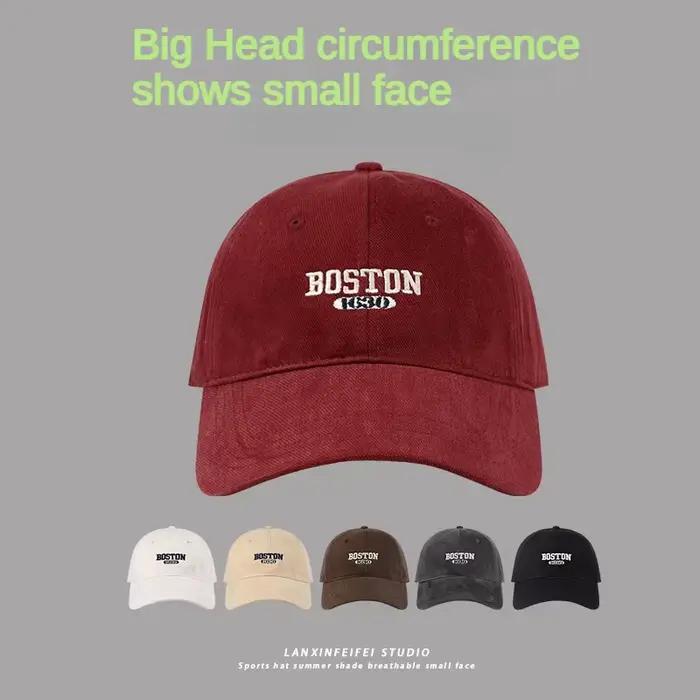 Casquette de baseball Boston 1630 brodée en coton multifonctionnelle pour hommes et femmes occasions extérieures toute l'année