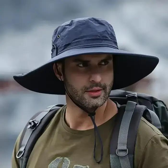 Nouveau Chapeau de Pêche Anti-UV Respirant en Maille pour l'Été