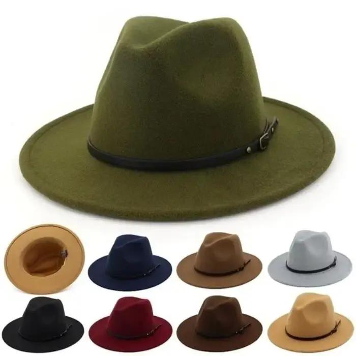 Chapeau Vintage à large bord pour hommes/femmes