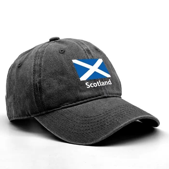 Casquette de baseball légère et décontractée avec imprimé drapeau écossais