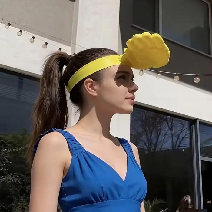 Chapeau de soleil amusant et pratique en forme de palmier pour hommes et femmes