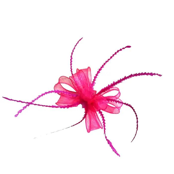 Fascinateur Vert élégant pour femmes chapeaux de mariage vêtements de sauna d'église nœud papillon fleur coiffure fête thé soirée pilulier mode multicolore année entière