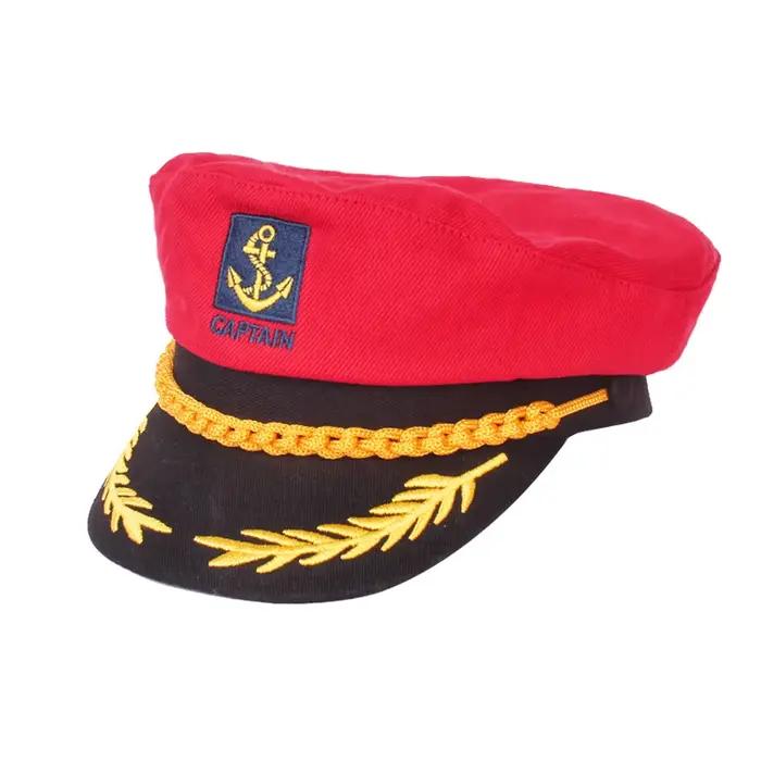Casquette Militaire Élégante en Coton pour Hommes Femmes et Enfants Couleurs Vibrantes Design Classique Occasions Spéciales Cosplay Marin