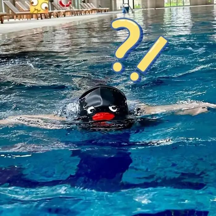 Nouvelle bonnet de bain élastique élargi imperméable en Silicone chapeau de natation confortable professionnel