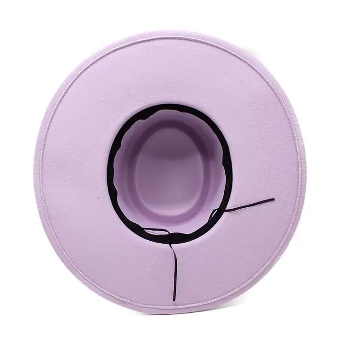 Chapeau haut de forme rond à bord de 9.5cm pour hommes et femmes