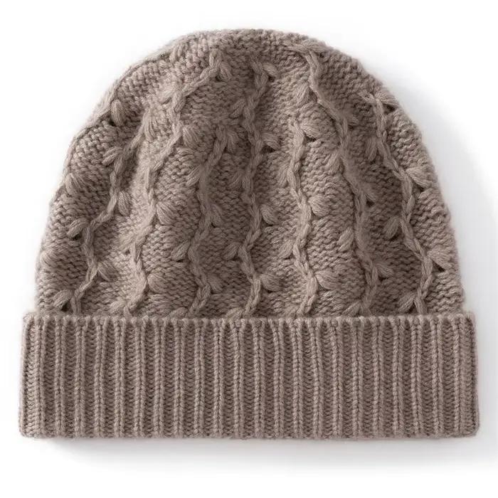 Chapeau tricoté en cachemire 100% résistant au froid