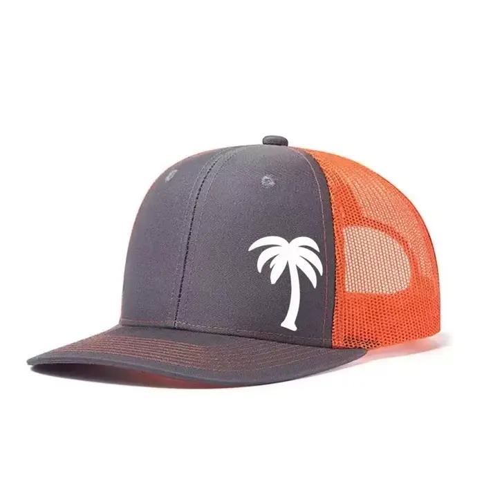 Casquette de baseball imprimée palmiers protection solaire respirante pour plein air golf pêche activités unisexe
