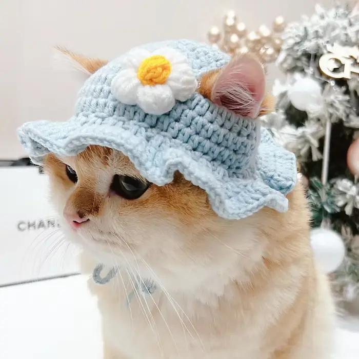 Chapeau de chat élastique mignon avec un peu de chaleur