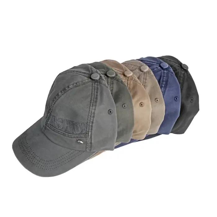 Casquette de baseball vintage FS vert armée avec lettres