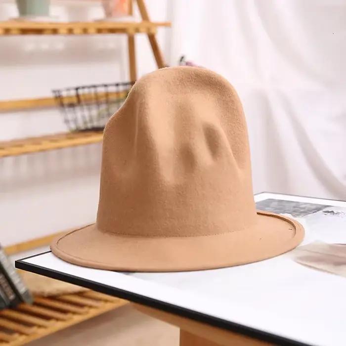 Chapeau Fedora en Laine Australienne Élégant Pour Femmes Occasions Spéciales Hiver Hors De Portée