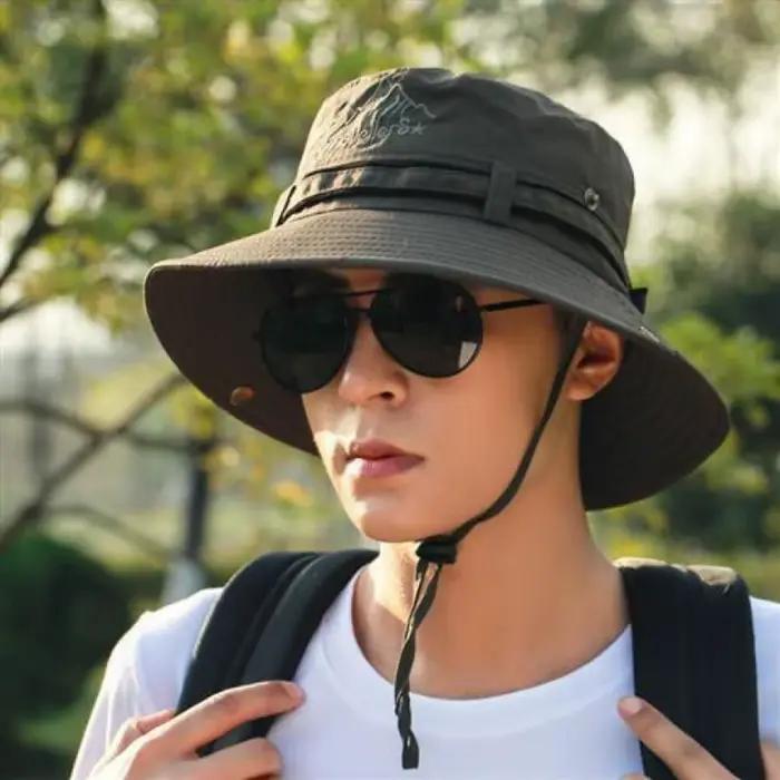 Chapeau de soleil simple en coton pour homme