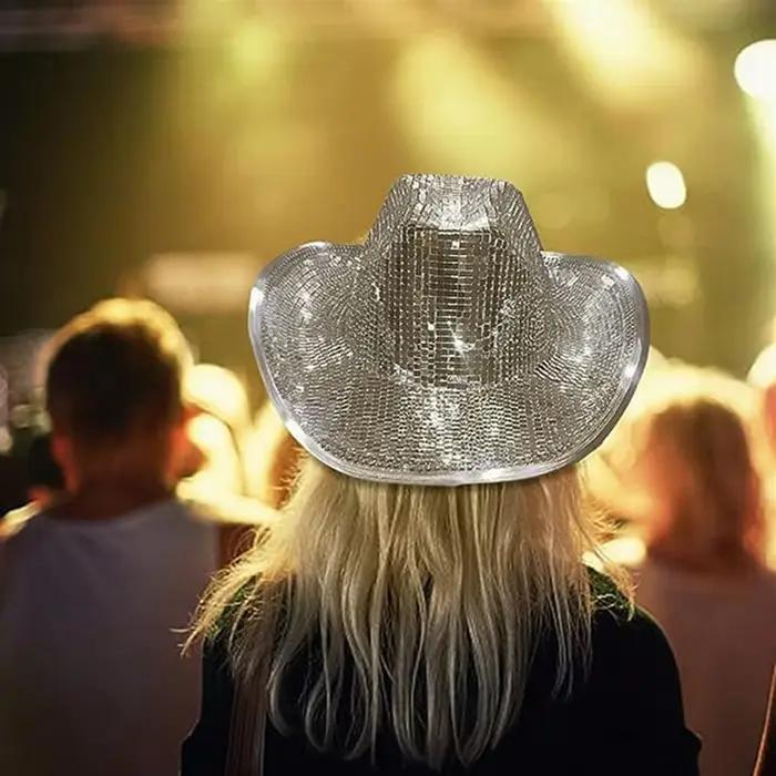 Chang Ball-Chapeau de cow-girl à paillettes pour femmes et hommes