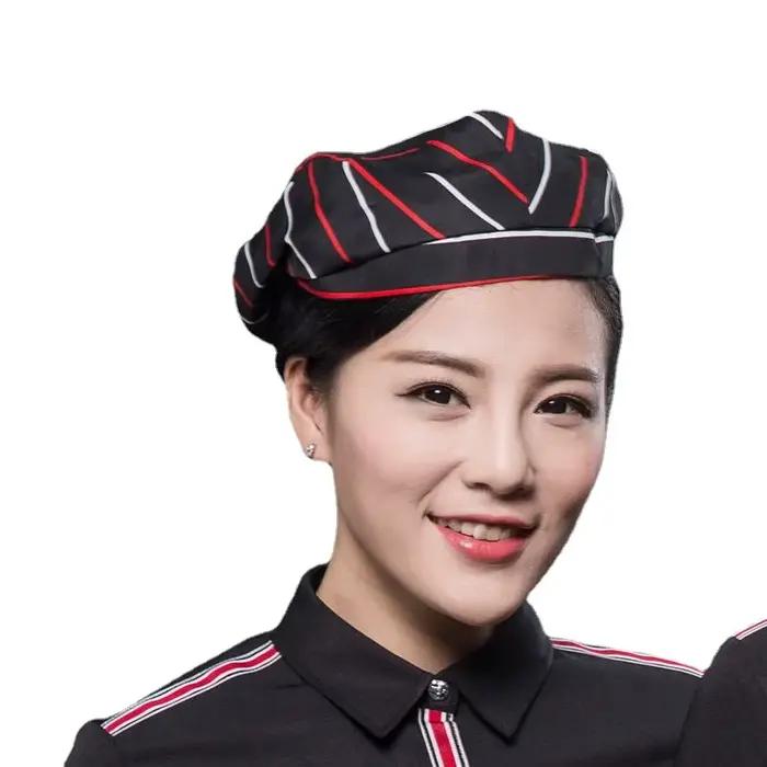 Béret chapeau pour Restaurant Chef serveur casquette bec de canard