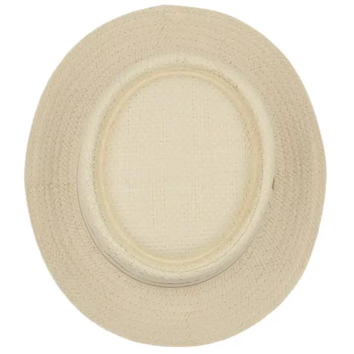 Lager taille réglable US 7 1/2-7 5/8 UK L-XL hommes femmes paille tarte de porc chapeaux été chapeau de soleil casquette de plaisancier marin Sombrero plage Fedora