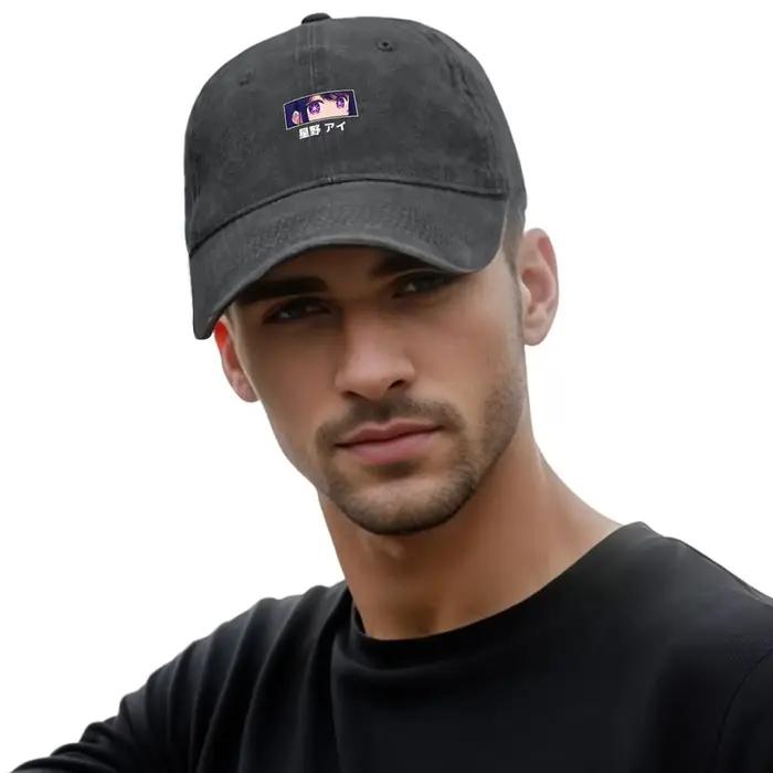Casquette de baseball 2026 Ai Hoshino - Oshi no Ko avec yeux kawaii