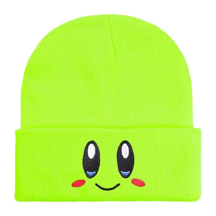 Bonnet tricoté brodé unisexe Kirby