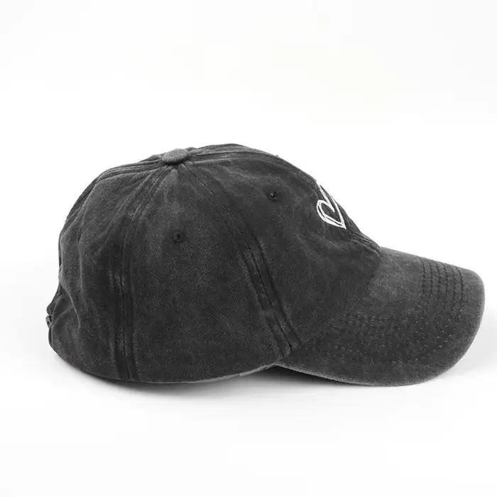 Casquette de baseball brodée de cœur de pêche, chapeau délavé en coton pour femmes et hommes, protection solaire pour extérieur, style sport, pour couple et occasions spéciales