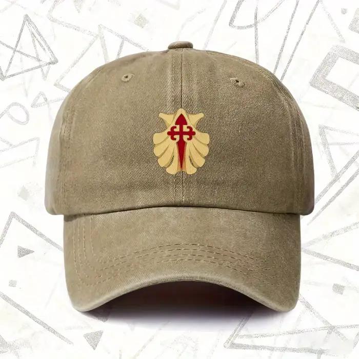 Casquette vintage délavée Camino de Santiago casquette unie pour hommes femmes quatre saisons style décontracté occasion voyage sortie