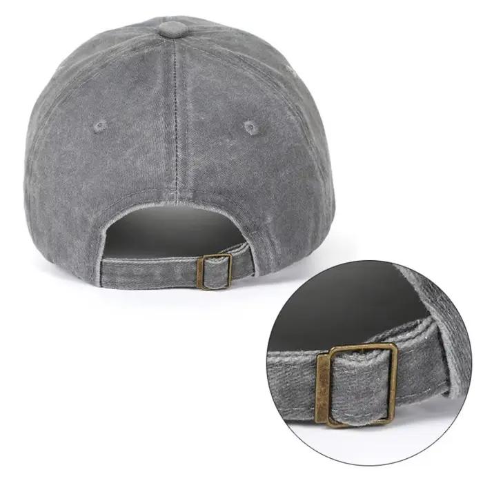 Coton lavé pour papa. Casquettes brodées vintage réglables