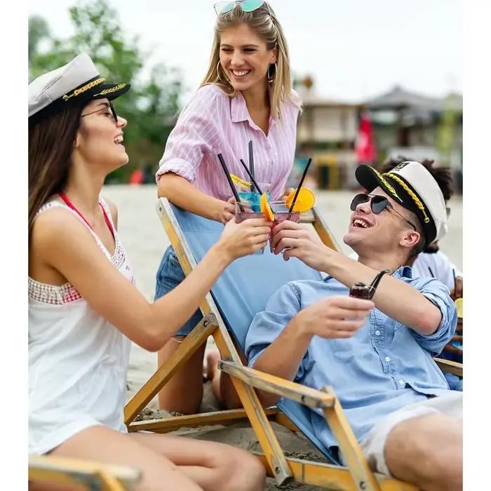 Chapeau de marin pour adultes – Accessoire de costume de capitaine pour hommes et femmes