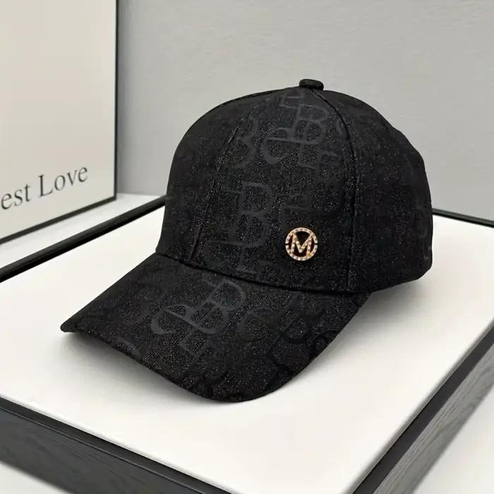 Casquette de baseball pour femme avec logo brodé ajustable