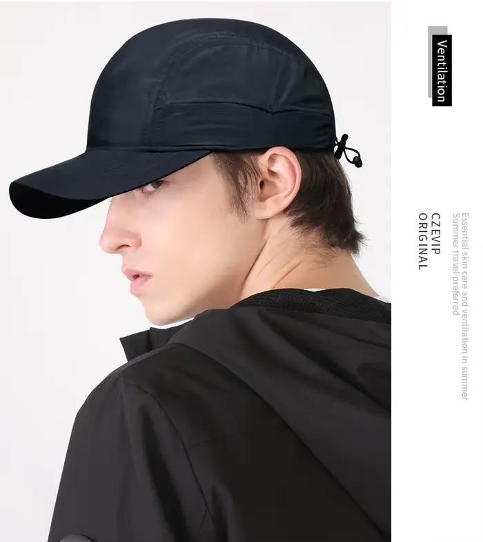 Casquette de baseball surdimensionnée homme protection solaire polyester style sport été randonnée occasions extérieures