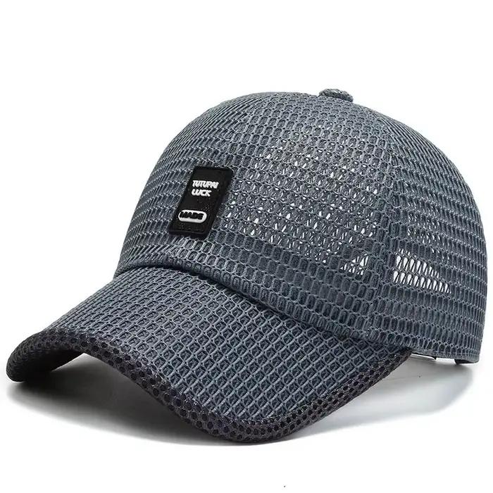Casquette de baseball respirante en maille ajourée pour l'été