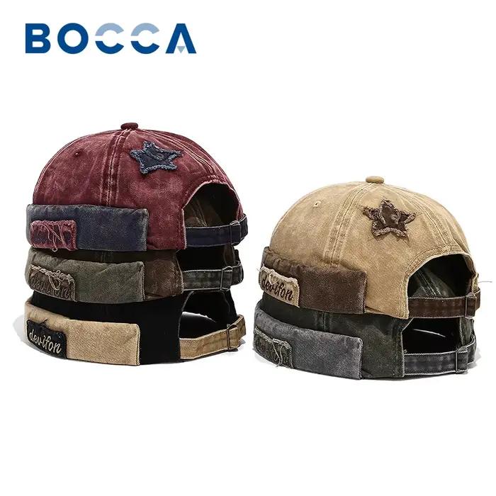 Bocca – casquette Docker rétro délavée de couleur