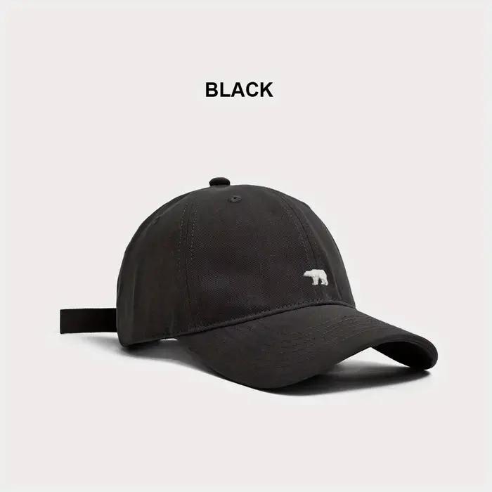 Casquette de baseball brodée Mn Bear pour hommes et femmes