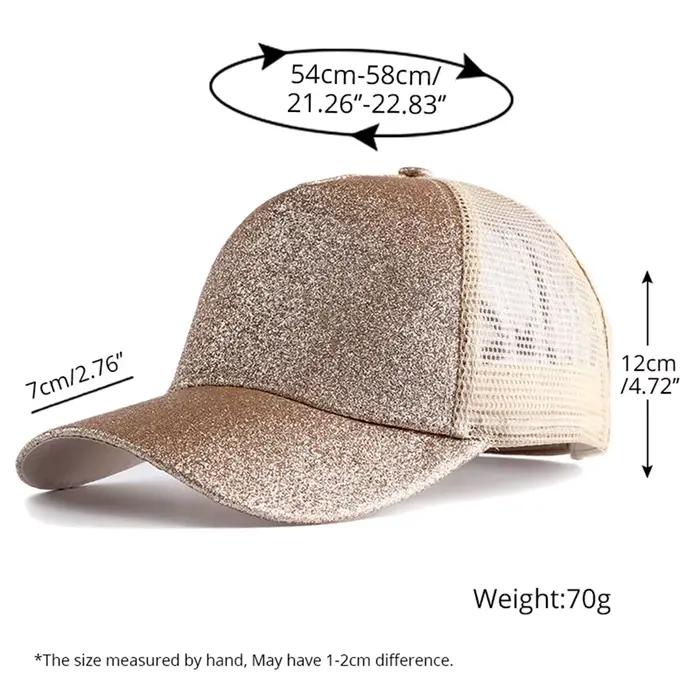 Casquette de Baseball à paillettes pour femmes
