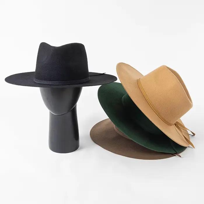 100% laine Fedora chapeau femmes automne hiver nouveau ruban arc mode décontracté couronne haut Jazz
