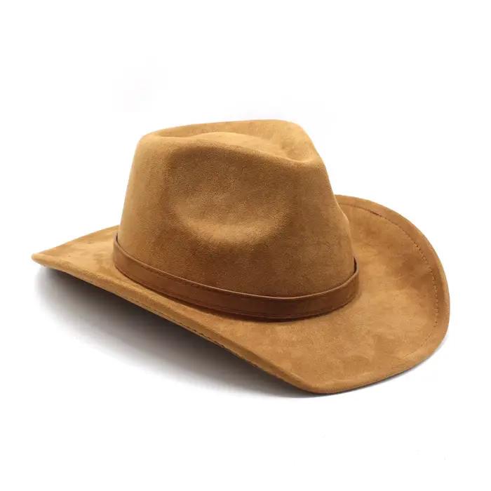 Chapeau de cow-girl en feutre pour femmes et hommes
