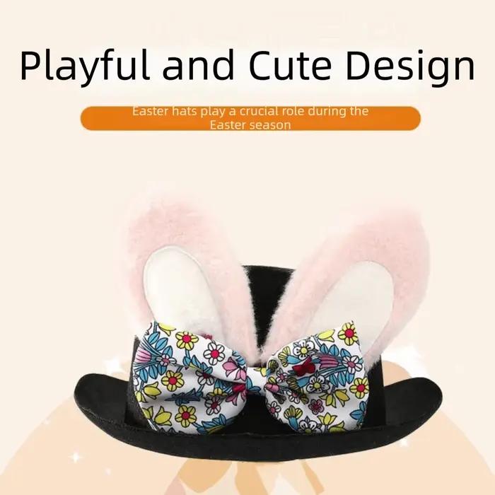 Accessoire Chapeau de Pâques noir pour déguisement